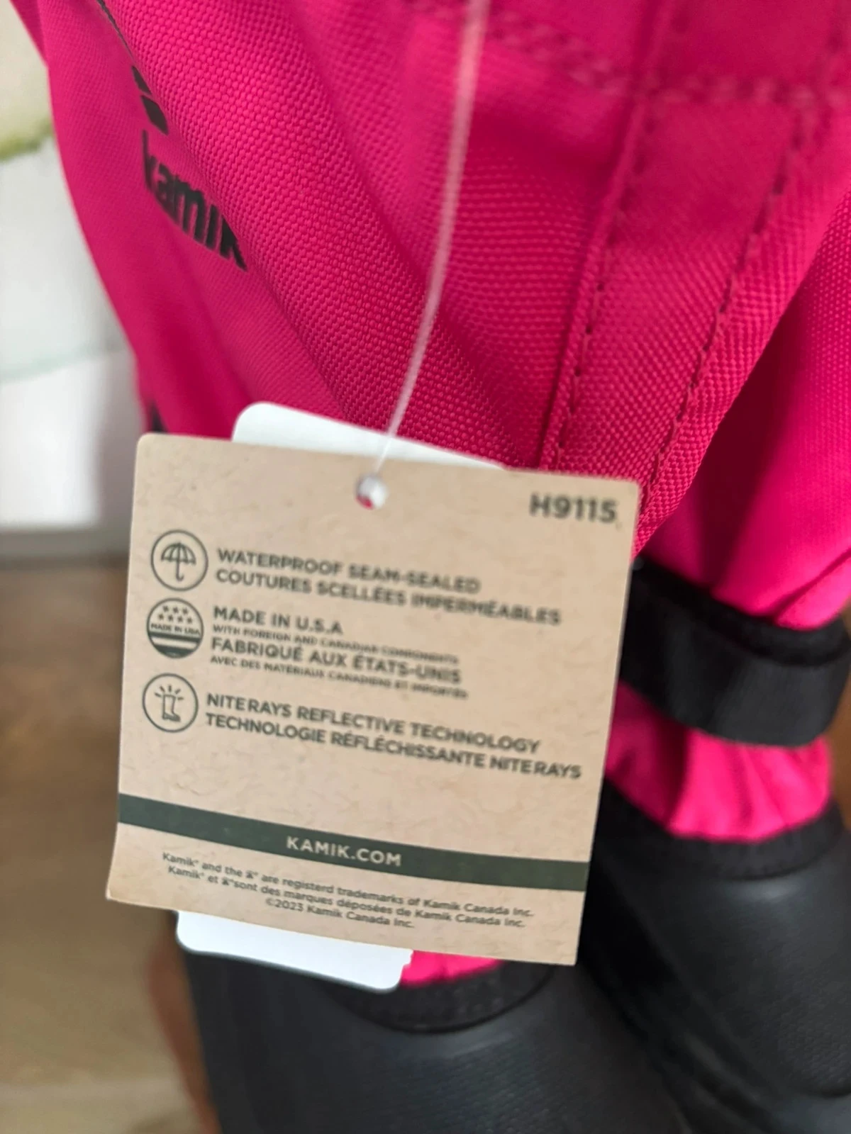 Roze zwarte meisjes Kamik na-ski sneeuwlaarzen 32 – photo 10